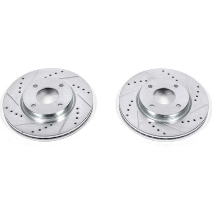 PowerStop Power Stop 09-14 Nissan Cube Front Evolution Drilled & Slotted Rotors - Pair