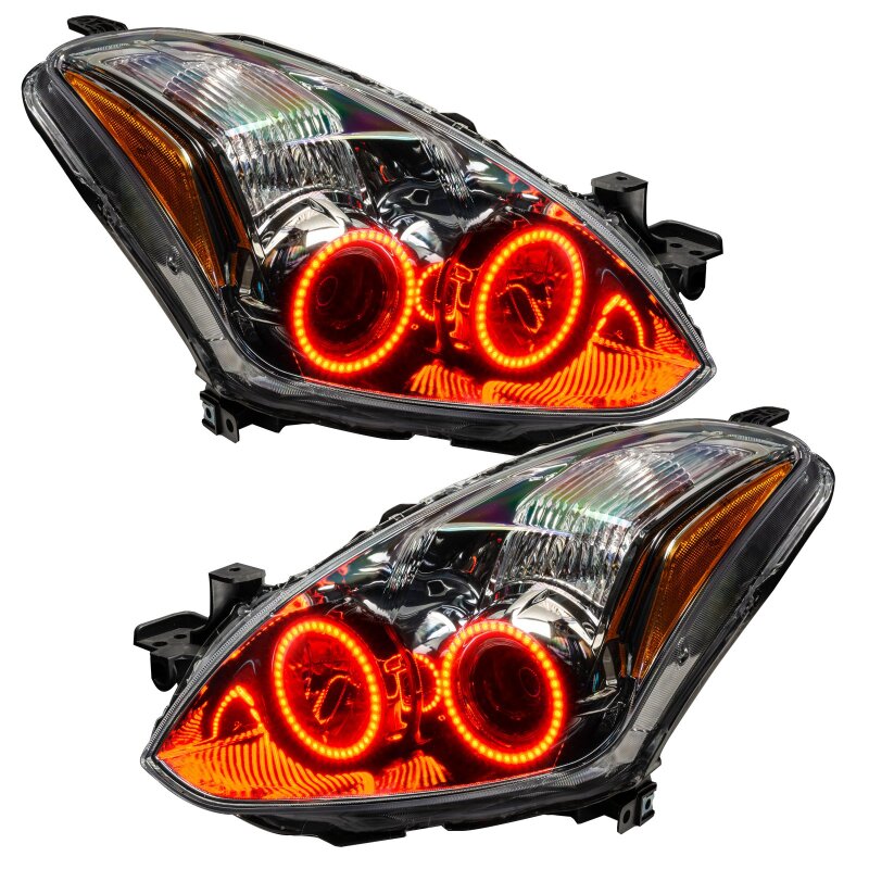 ORACLE Lighting Oracle 10-12 Nissan Altima Coupe LED Headlight Halo Kit - Red