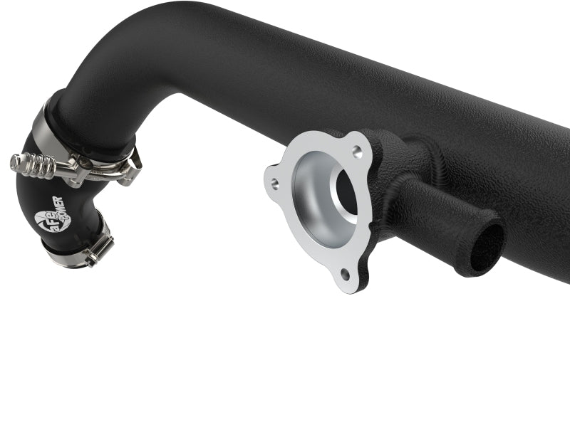 aFe 21-23 Ford Bronco V6-2.7Ltt BladeRunner Alum Hot & Cold Charge Pipe Kit - Black