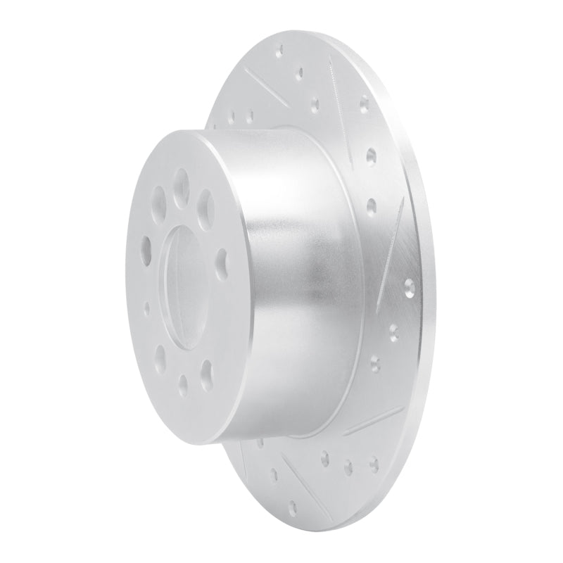 R1 Concepts R1 1974-1995 Volvo 245 Rear Right Drilled & Slotted Silver Brake Rotor