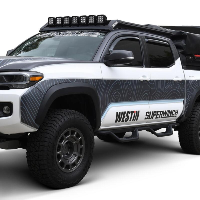 Westin 2016-2018 Toyota Tacoma Double Cab 4dr In-Channel Wind Deflector 4pc - Smoke