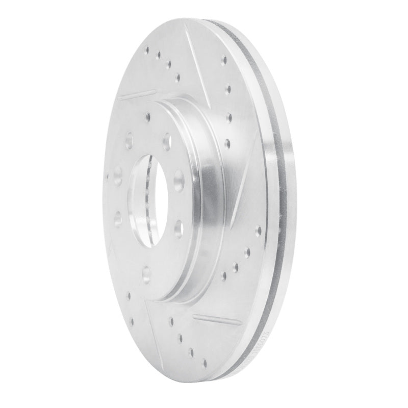 R1 Concepts R1 03-05 Mazda 6 Front Right Drilled & Slotted Silver Brake Rotor