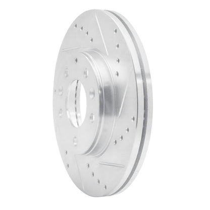 R1 Concepts R1 03-05 Mazda 6 Front Right Drilled & Slotted Silver Brake Rotor