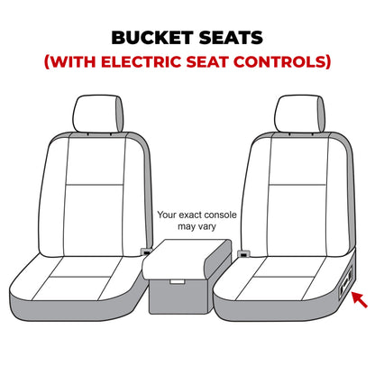 Covercraft 10-23 Toyota 4Runner Polycotton SeatSaver Custom Front Row Seat Covers - Charcoal