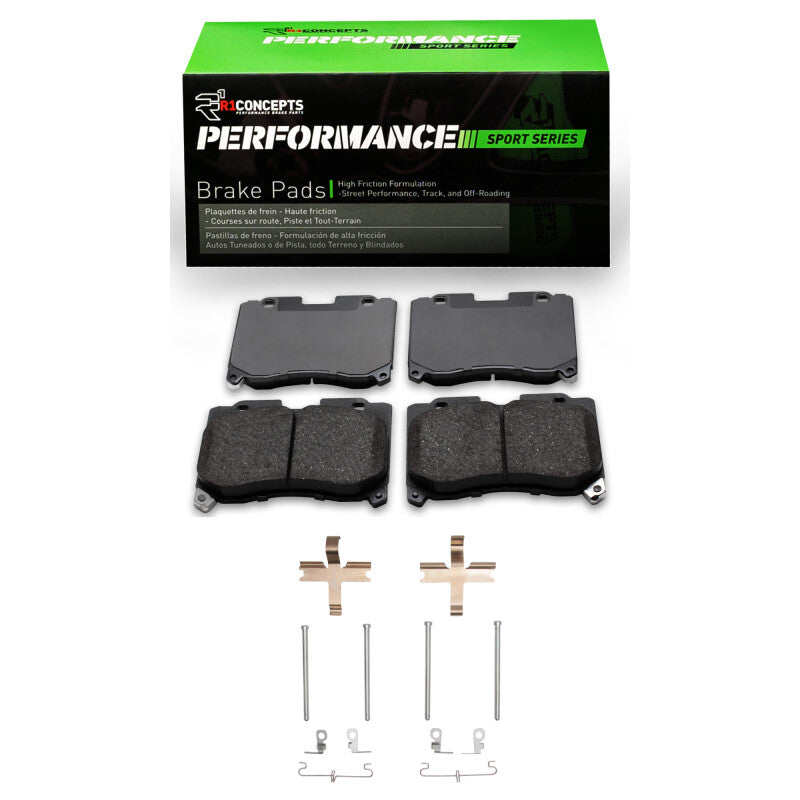 R1 Concepts R1 93-98 Toyota Supra Front Performance Sport Pads & Hardware Kit