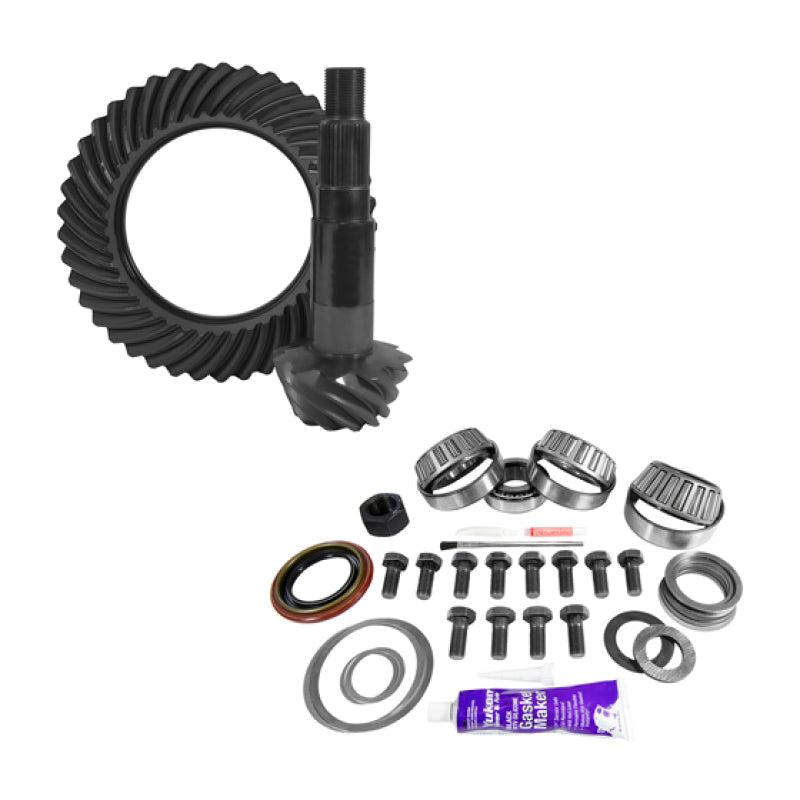 Yukon Gear & Axle USA Standard Ring & Pinion Gear Set Dana 80 11.25in 3.73 Ratio w/ Install Kit 4.125in OD Head BRG