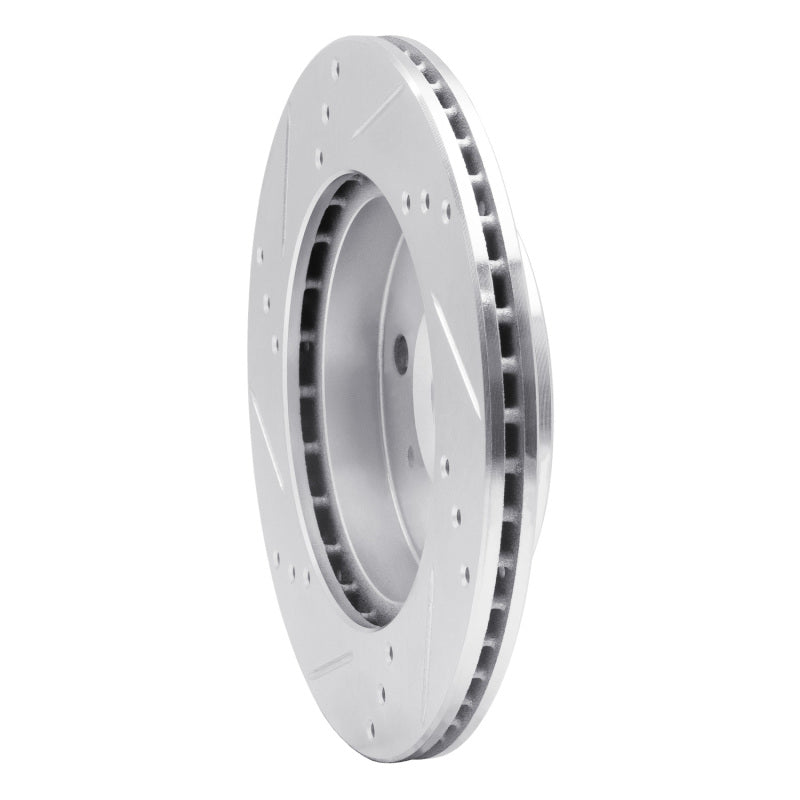 R1 Concepts R1 91-02 Saturn SC Front Right Drilled & Slotted Silver Brake Rotor