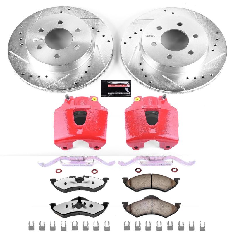 PowerStop Power Stop 00-02 Dodge Dakota Front Z36 Truck & Tow Brake Kit w/Calipers