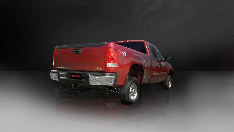 CORSA Performance Corsa 11-12 Chevrolet Silverado Crew Cab/Std. Bed 2500 6.0L V8 Black Sport Cat-Back Exhaust