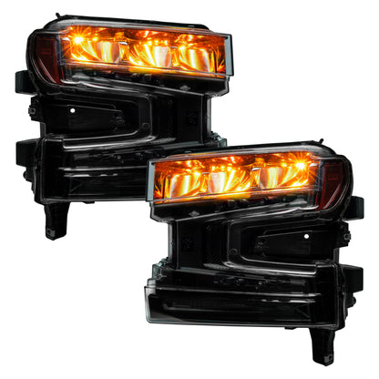 ORACLE Lighting Oracle 19-21 Silverado/Sierra 1500 RGB Demon Eye Headlight Kit - w/o Controller