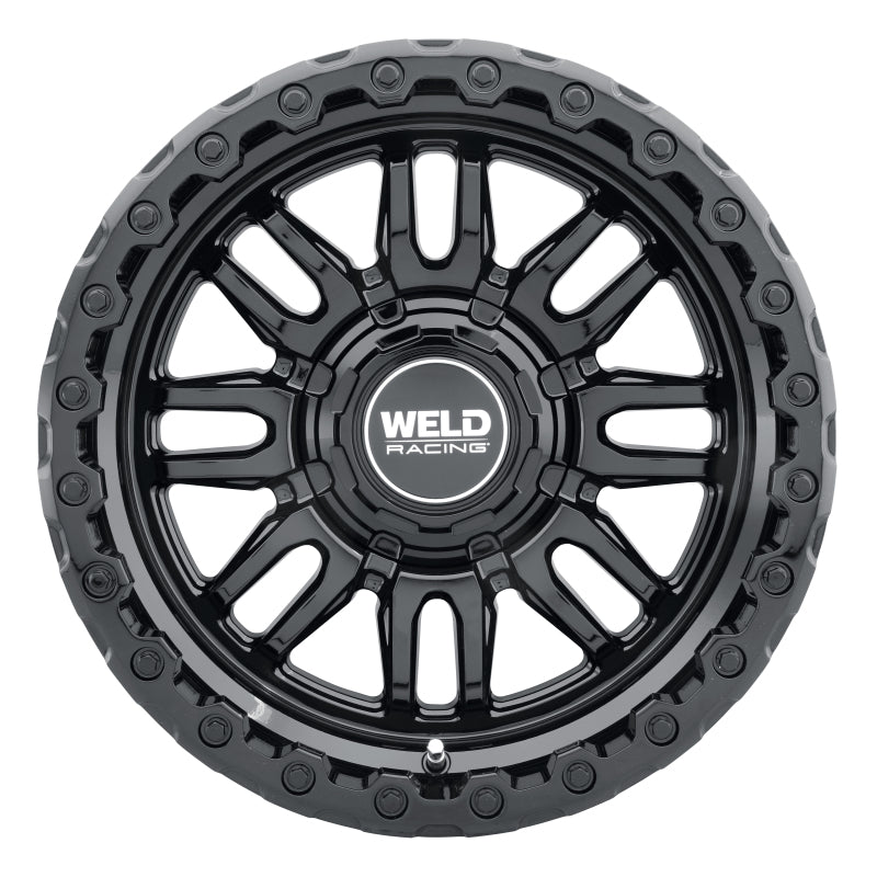 Weld Off-Road Swift 17x9in - 8x180 BP - ET-12 - 124.3mm CB - Gloss Black Wheel & Ring