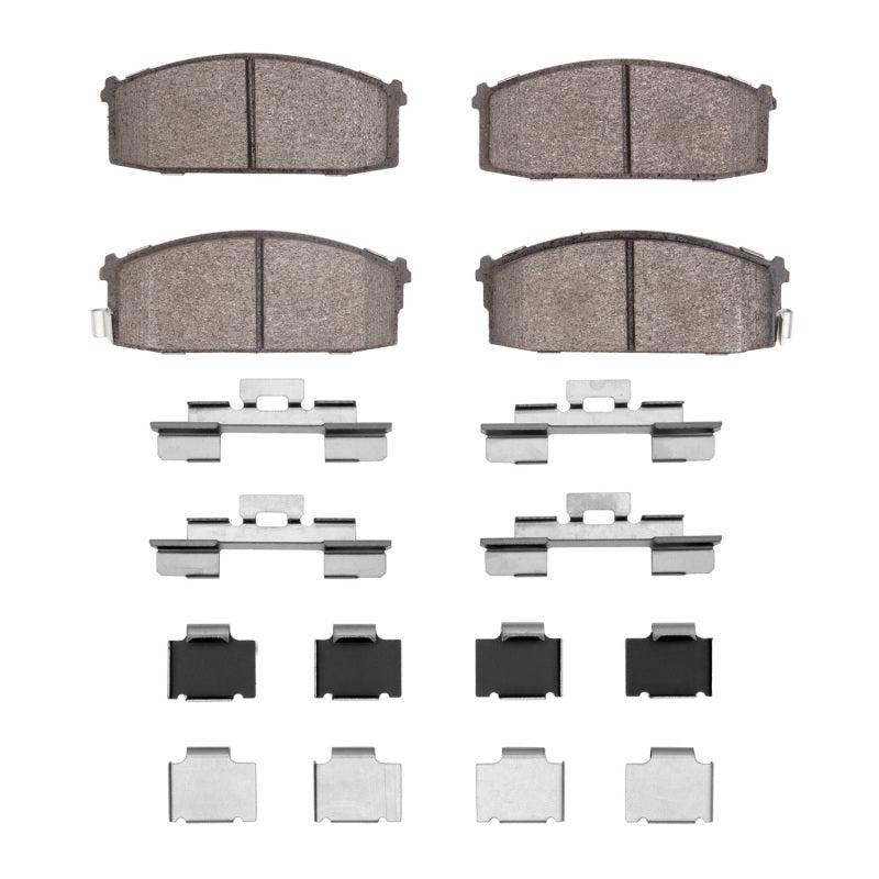 DFC 87-88 Nissan 200SX Front 5000 Advanced Semi Metallic Brake Pads and Hardware Kit