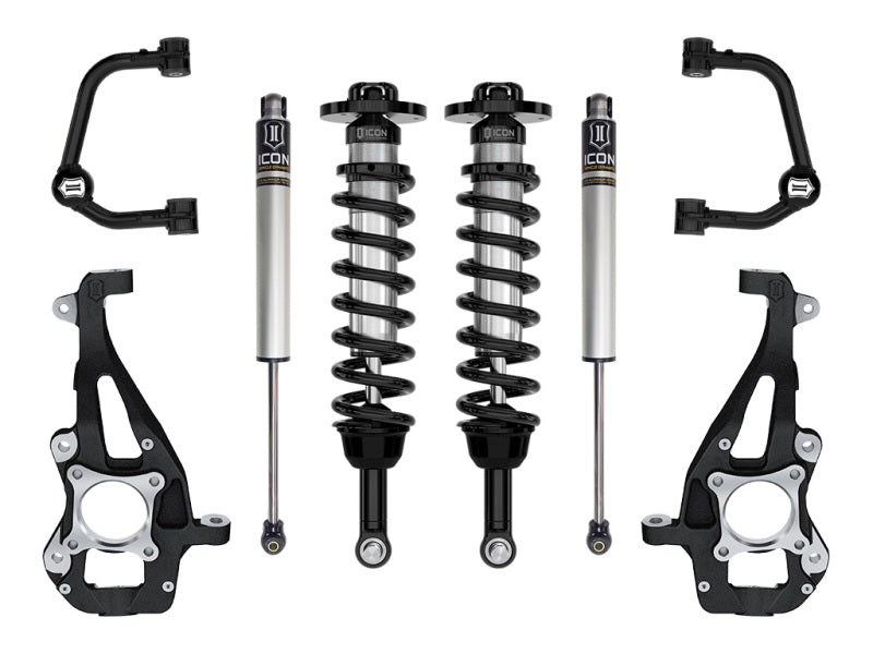 ICON 21-23 Ford F150 4WD 3.5-4.5in  Stage 1 Suspension System With Tubular Upper Control Arms 