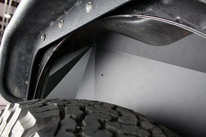 Fishbone Offroad 07-18 Jeep Wrangler JK Aluminum Rear Inner Fenders - Black Powdercoat