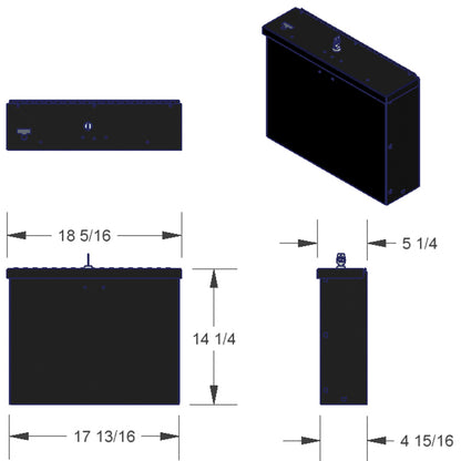 Tuffy Products Tuffy Laptop Computer Lockbox W/ Keyed Lock