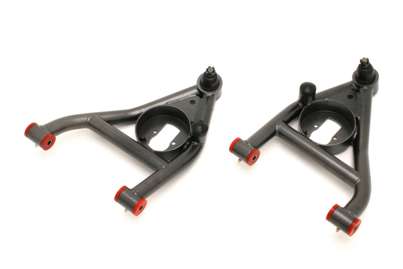 BMR Suspension BMR 67-69 1st Gen F-Body Lower A-Arms Non-Adj. Rear Bump Stops (Polyurethane) - Black Hammertone