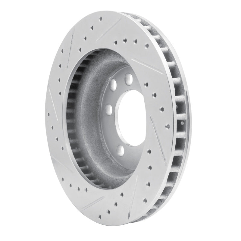 R1 Concepts R1 74-81 Dodge W150 Front Right Drilled & Slotted Silver Brake Rotor