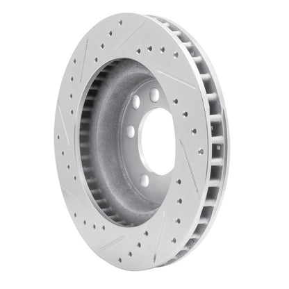 R1 Concepts R1 74-81 Dodge W150 Front Right Drilled & Slotted Silver Brake Rotor