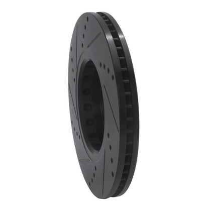 R1 Concepts R1 16-25 Mazda 6 Front Right Drilled & Slotted Black Brake Rotor