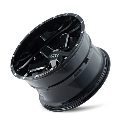 ION Wheels ION Type 141 20x9 / 5x127 BP / 0mm Offset / 87mm Hub Gloss Black Milled Wheel