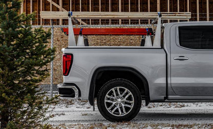 Access ADARAC Aluminum Uprights 24in Vert Pro Kit (2 Uprights w/1 66in Cross Bar) Silver Truck Rack