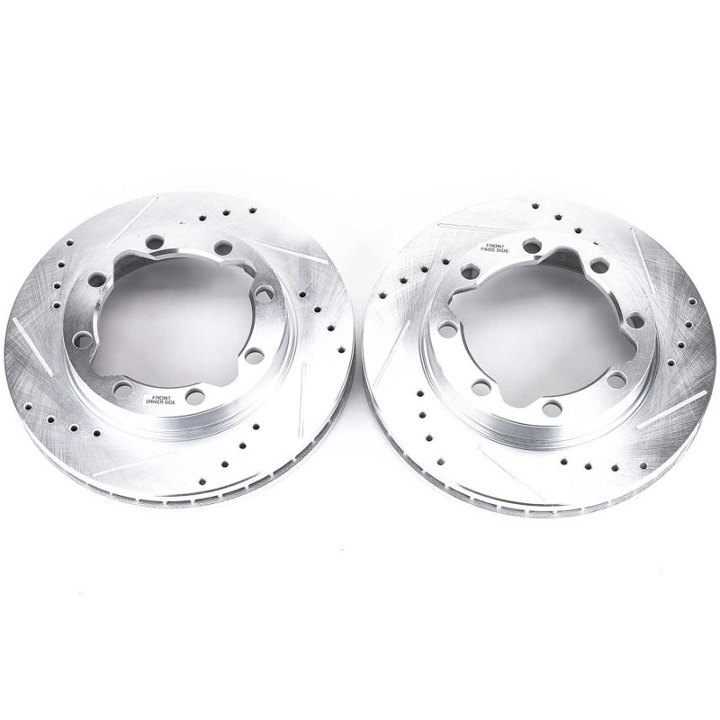 PowerStop Power Stop 90-00 Chevrolet K3500 Front Evolution Drilled & Slotted Rotors - Pair