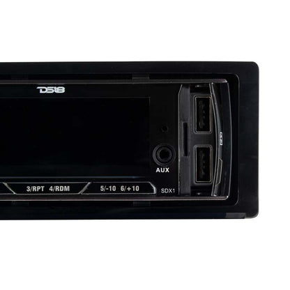 DS18 Single Din Headunit Mech-Less Player Receiver Dual USB 7 Volt Preouts