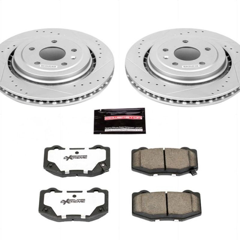 PowerStop Power Stop 14-19 Chevrolet Corvette Rear Z26 Street Warrior Brake Kit
