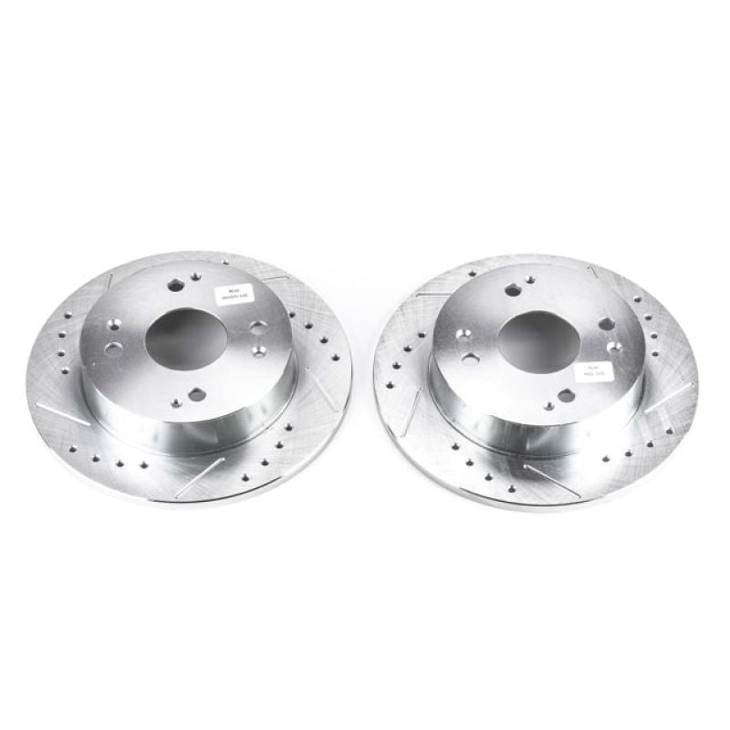 PowerStop Power Stop 1997 Acura CL Rear Evolution Drilled & Slotted Rotors - Pair