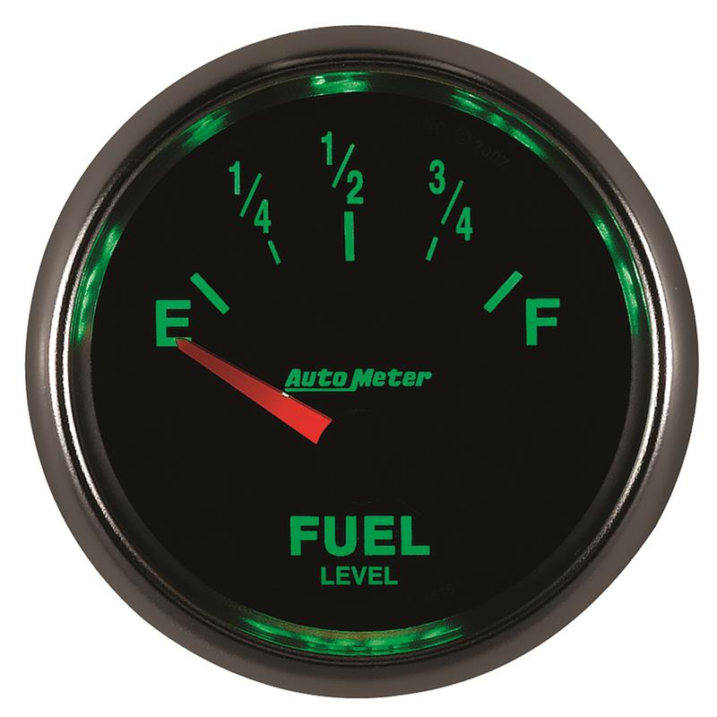 AutoMeter Gauge Fuel Level 2-1/16in. 240 Ohm(e) to 33 Ohm(f) Elec Gs
