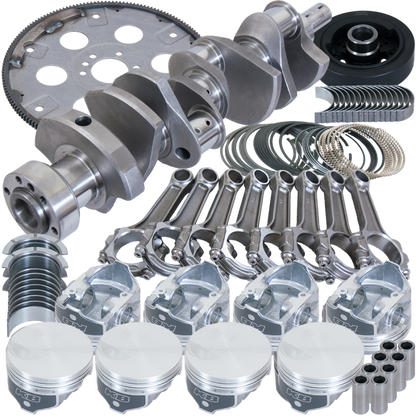 Eagle Chevy 454 1Pc 4.250in Crank 6.385in I-Beam Rod -3cc Flat Top 4.320in Pistons Balanced Assembly