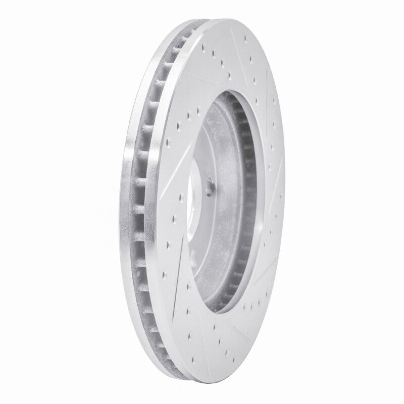 R1 Concepts R1 05-05 Buick Park Avenue Front Left Drilled & Slotted Silver Brake Rotor