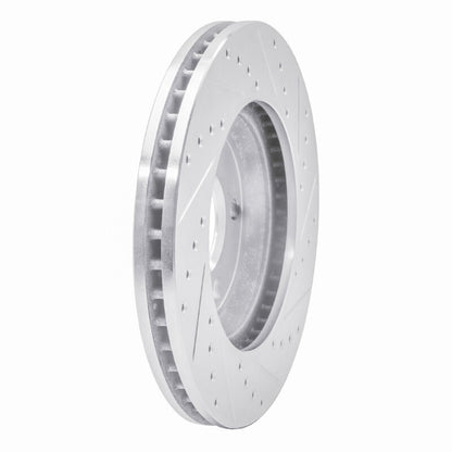 R1 Concepts R1 05-05 Buick Park Avenue Front Left Drilled & Slotted Silver Brake Rotor