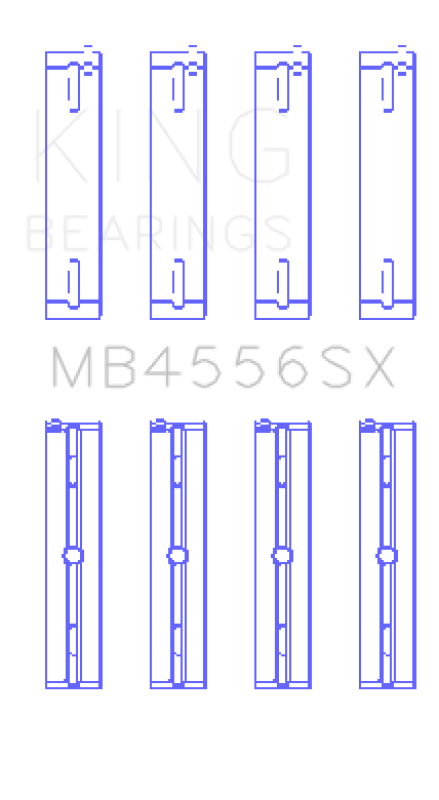 King Engine Bearings VM Motori A630/L630 Ecodiesel 3.0L Main Bearing Set - Size +0.25mm