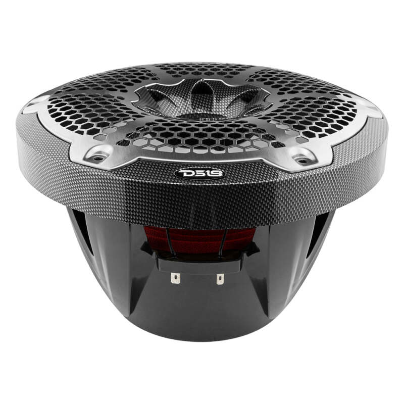 DS18 NXL Marine Subwoofer With RGB LEDs 10in 300 Watts RMS 4 ohm SVC Black Carbon Fiber