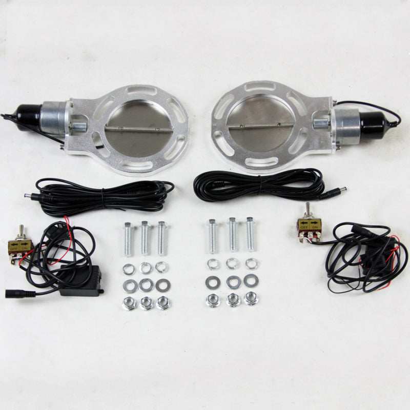 Granatelli Motor Sports Granatelli 4.0in Dual Electronic Exhaust Cutout (Cutout Only)