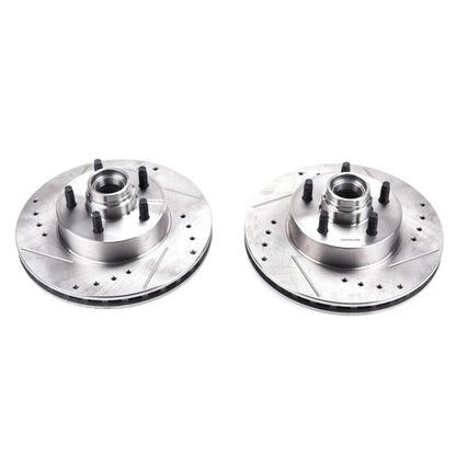 PowerStop Power Stop 10-11 Ford Ranger Front Evolution Drilled & Slotted Rotors - Pair