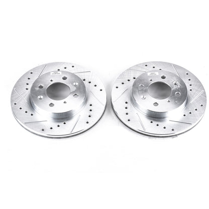 PowerStop Power Stop 97-05 Acura EL Front Evolution Drilled & Slotted Rotors - Pair