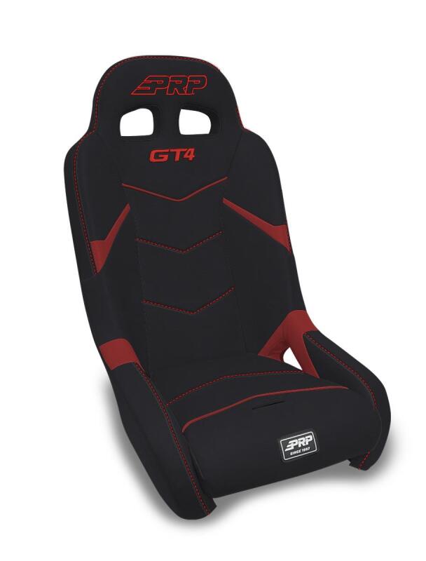 PRP Seats PRP Polaris RZR/Can-Am Maverick GT4 Suspension Seat - Black/Red