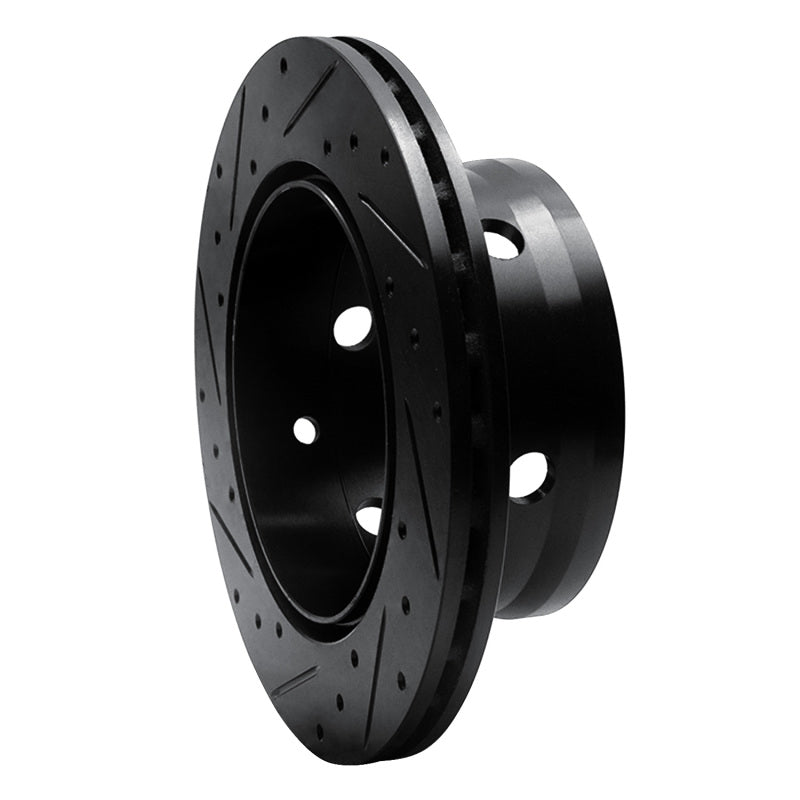 R1 Concepts R1 02-06 Dodge Sprinter 3500 Rear Right Drilled & Slotted Black Brake Rotor