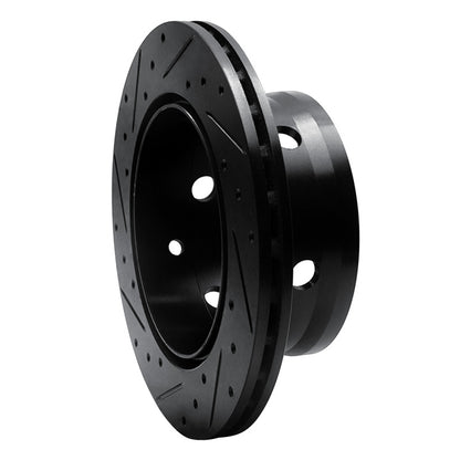 R1 Concepts R1 02-06 Dodge Sprinter 3500 Rear Right Drilled & Slotted Black Brake Rotor