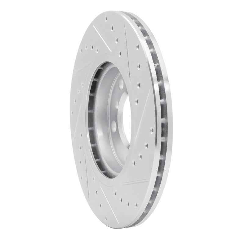 R1 Concepts R1 11-16 Mini Cooper Countryman Front Left Drilled & Slotted Silver Brake Rotor