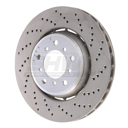 SHW Performance SHW 01-06 BMW M3 3.2L Right Front Drilled Lightweight Brake Rotor (European Model) (34112282802)