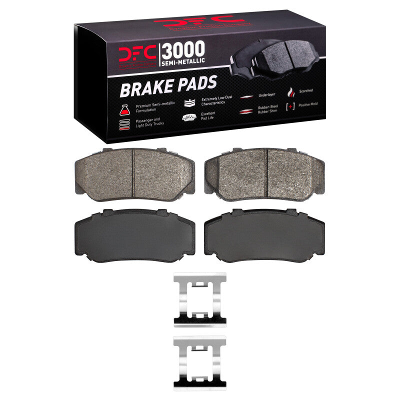 DFC 82-87 Volvo 780/740/745/760 Series Front 3000 Semi-Metallic Brake Pads and Hardware Kit