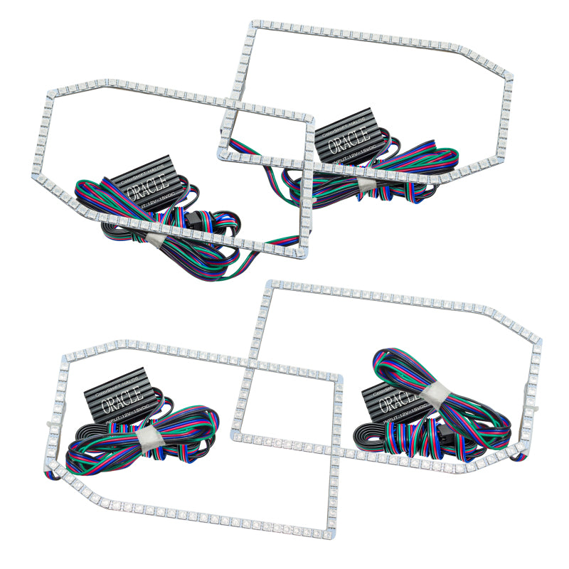 ORACLE Lighting Oracle Chevy Silverado 14-15 Halo Kit Non-Projector Style - ColorSHIFT w/o Controller