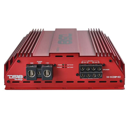 DS18 4-Channel Amp 2x 1000/4ohm Bridge 4 x 550/2ohm 4 x 300/4ohm Watts RMS Red
