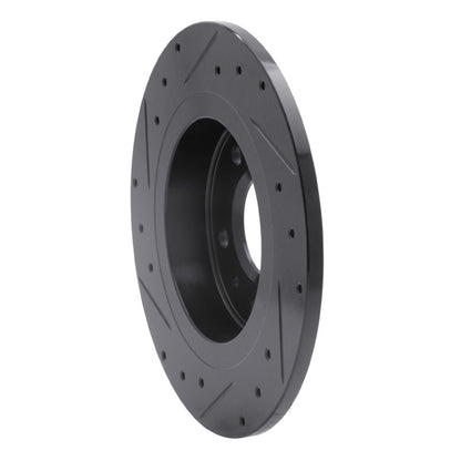 R1 Concepts R1 11-19 Buick Verano Rear Right Drilled & Slotted Black Brake Rotor