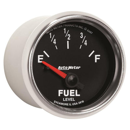 AutoMeter Gauge Fuel Level 2-1/16in. 240 Ohm(e) to 33 Ohm(f) Elec Gs