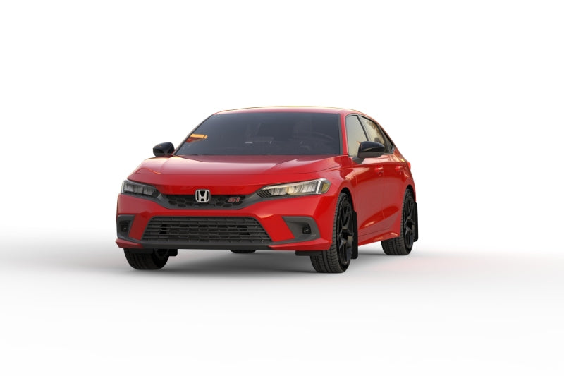 Rally Armor 22-26 Honda Civic/Civic Si/Sport Black UR Mud Flap w/Grey Logo