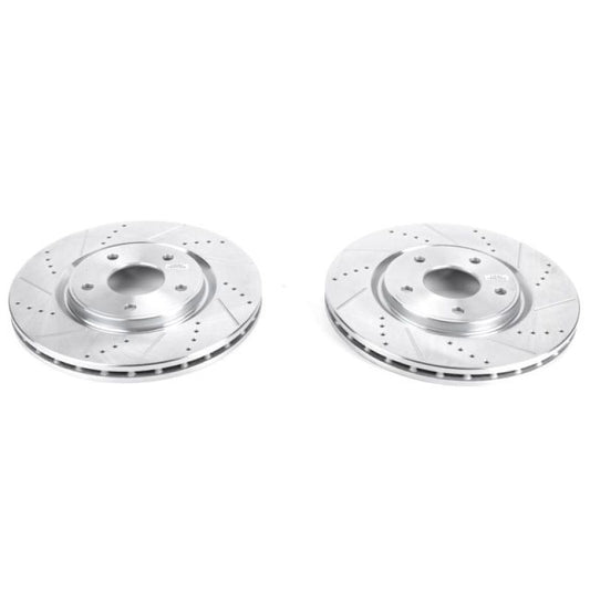 PowerStop Power Stop 17-19 Chrysler Pacifica Front Evolution Drilled & Slotted Rotors - Pair